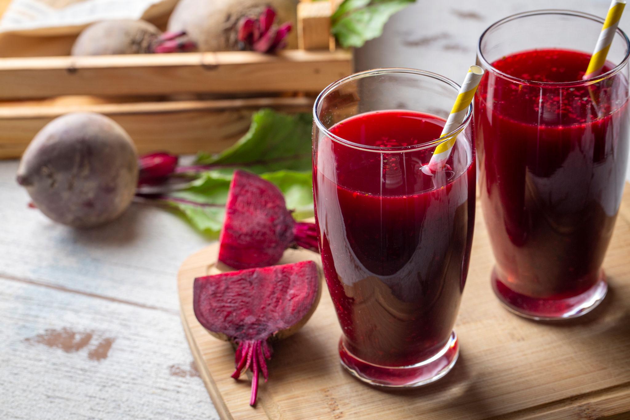 Fresh beetroot juice
